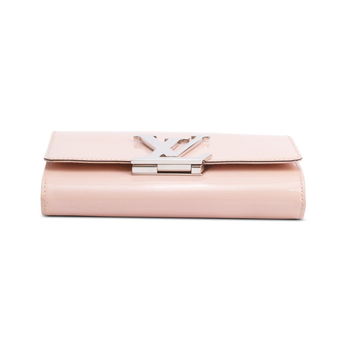 Louis Vuitton Pink Vernis Louise Chain Clutch MM