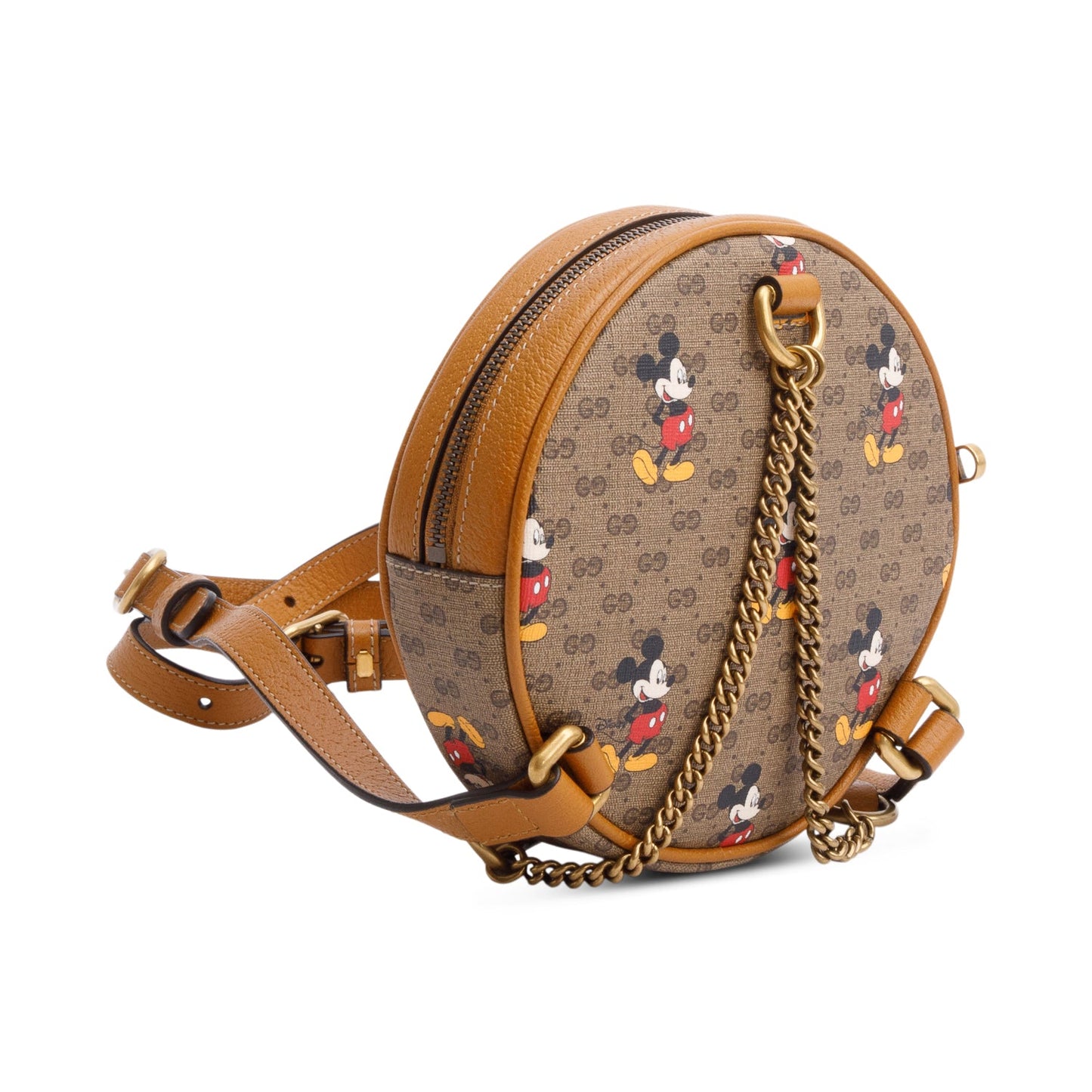 Gucci x Disney GG Supreme Mickey Mouse Candy GG Round Backpack