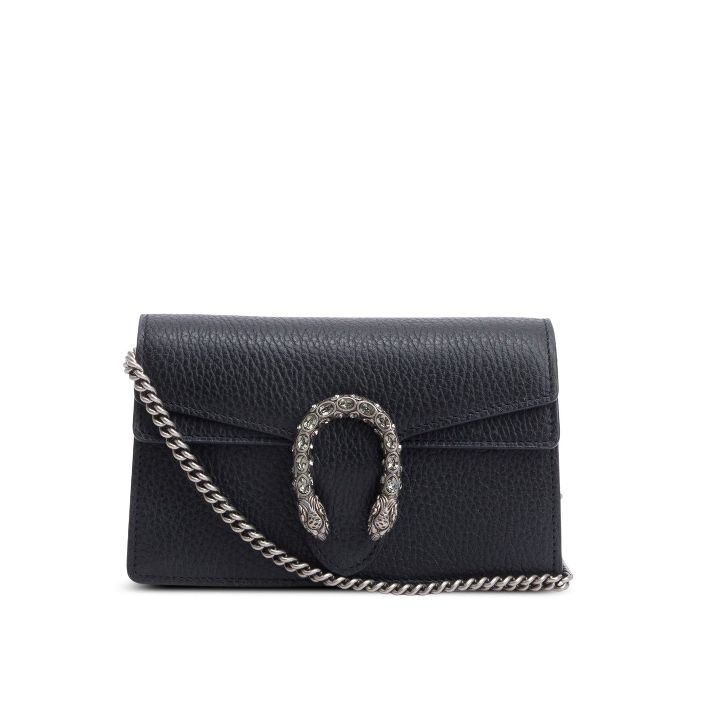 Gucci Dionysus Black Leather Super Mini Bag