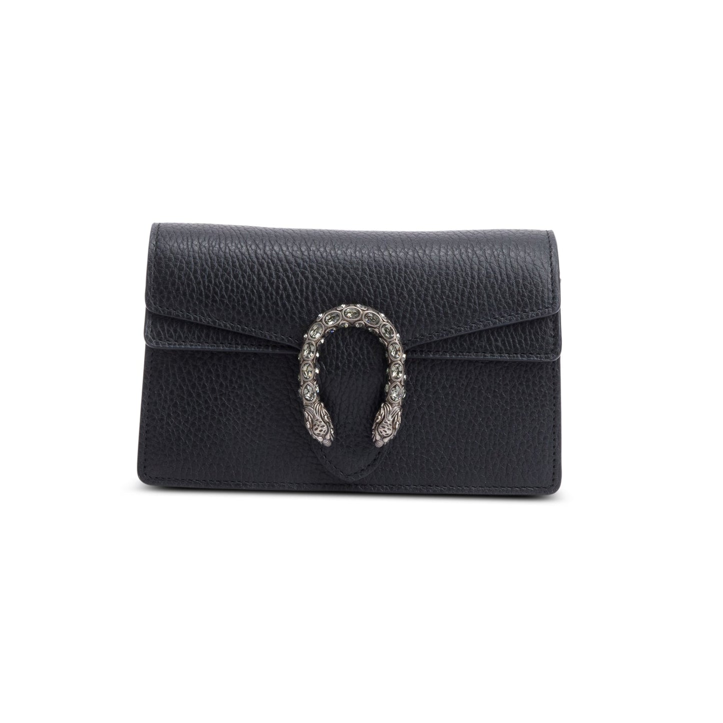 Gucci Dionysus Black Leather Super Mini Bag