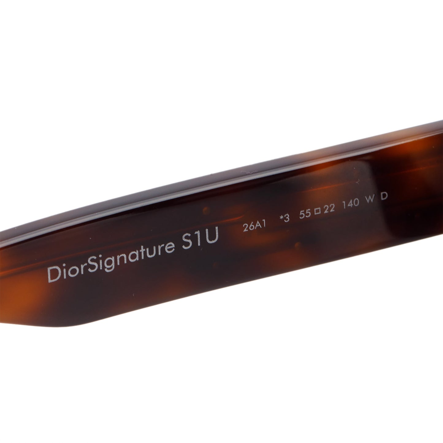 Christian Dior Brown Tortoise Acetate DiorSignature S1U Oversized Sunglasses