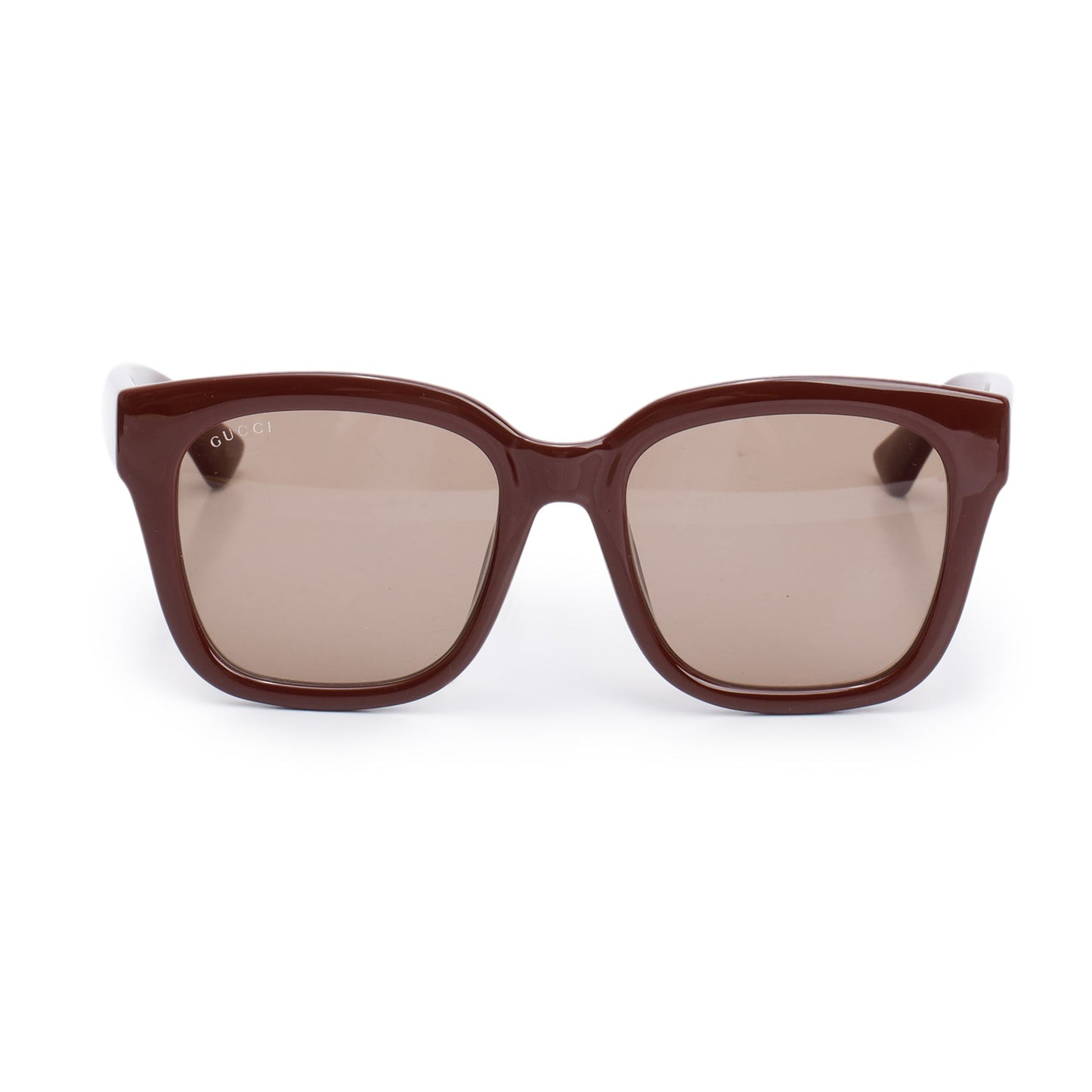 Gucci GG1338SK Burgundy Acetate Interlocking G Accent Oversize Square Sunglasses