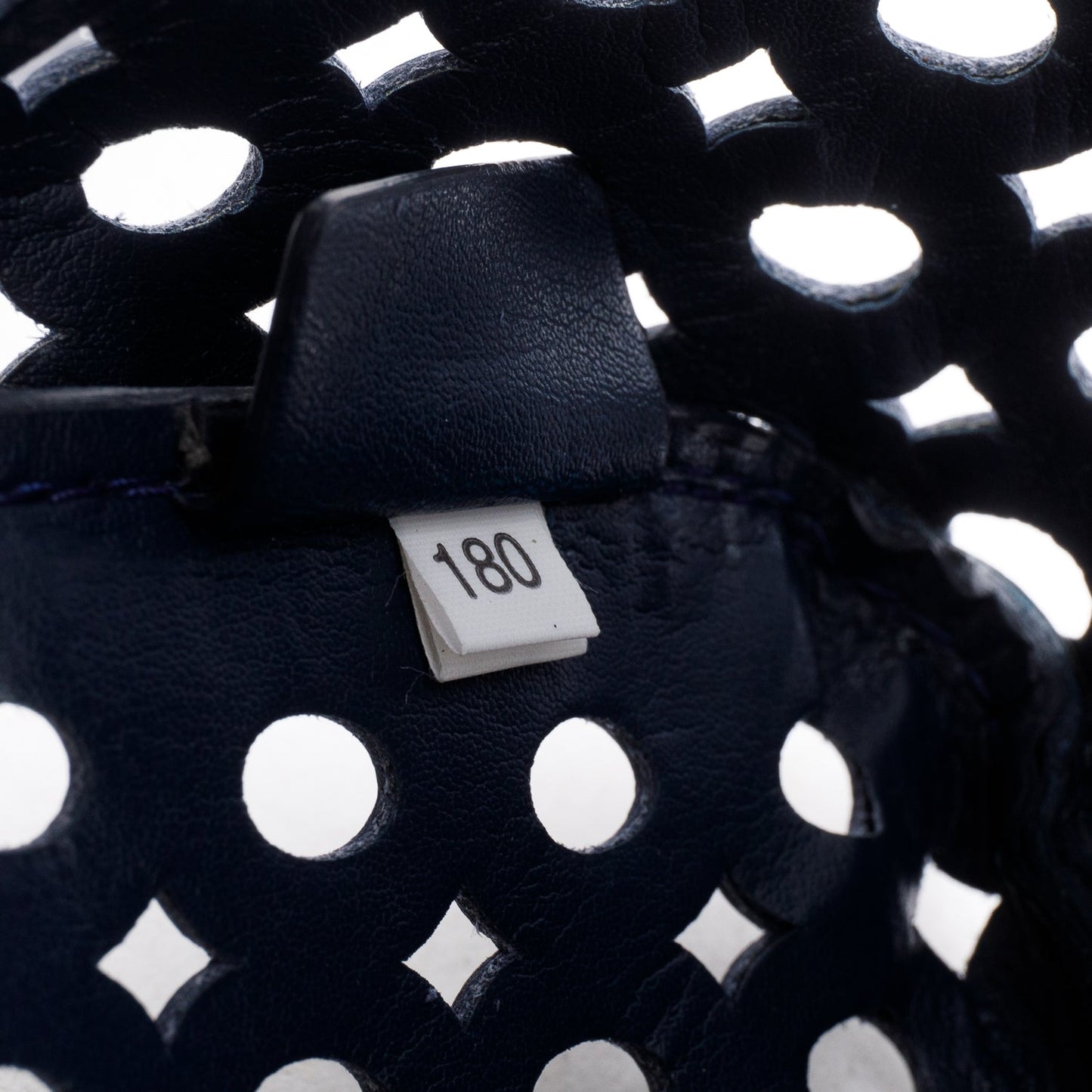 Prada Blue Saffiano Vernice Leather Fori Bauletto