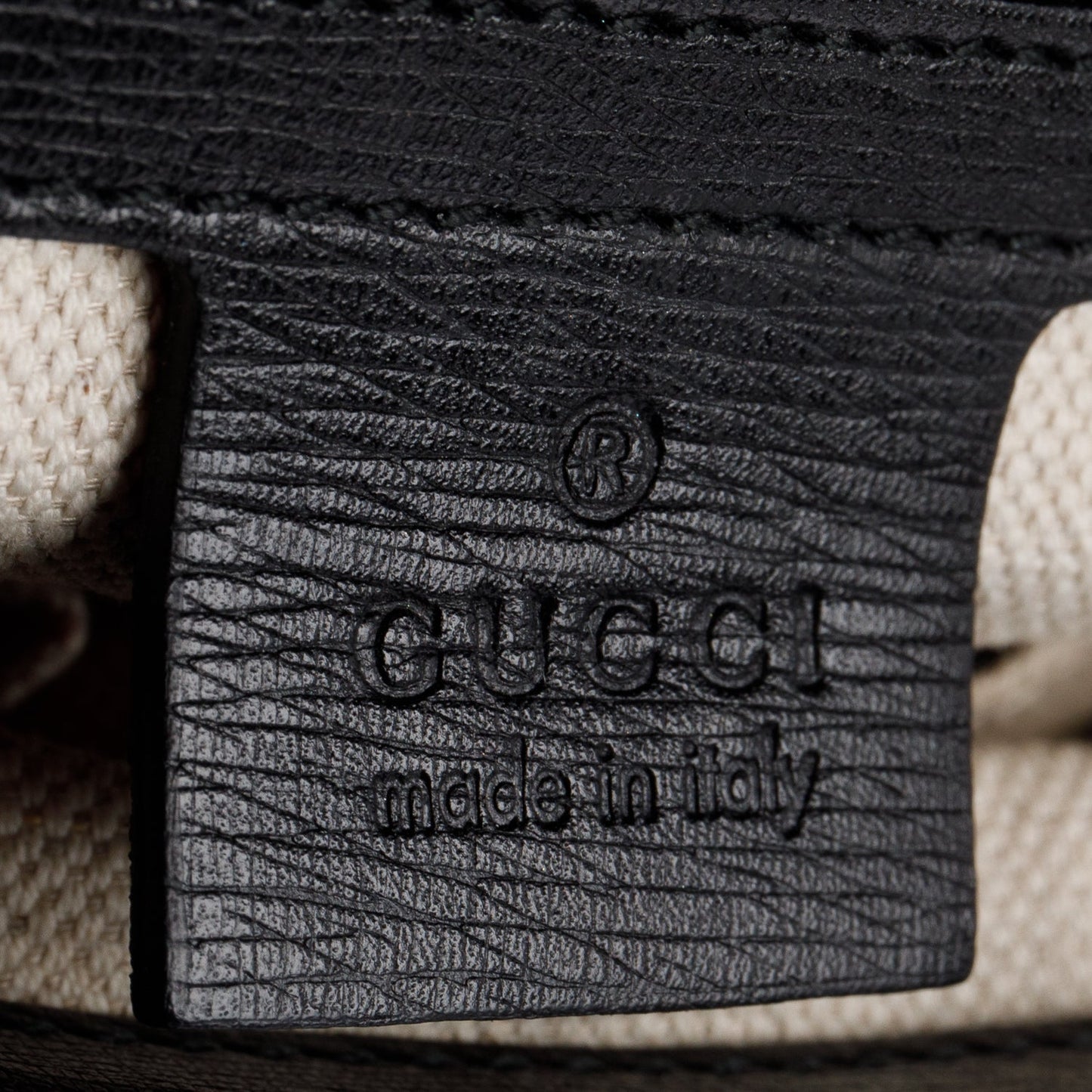 Gucci Black Leather Large Bright Brit Clutch Bag