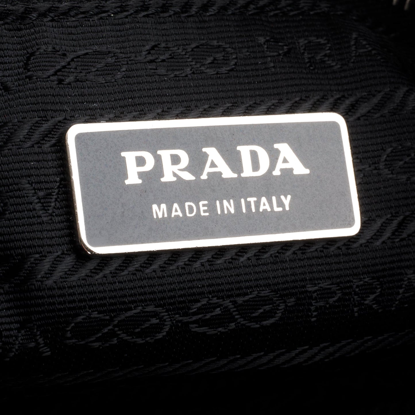 Prada Black Nappa Leather Acciaio Tote