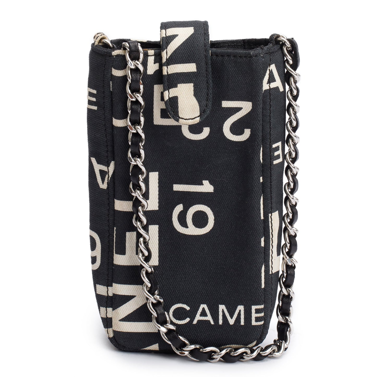 Chanel Black Canvas Rue 31 Cambon Crossbody Phone Holder
