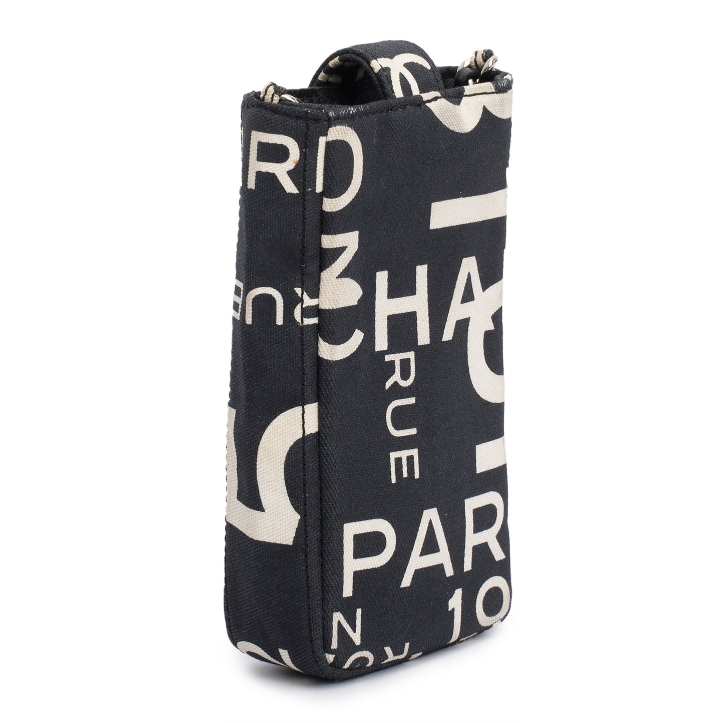 Chanel Black Canvas Rue 31 Cambon Crossbody Phone Holder
