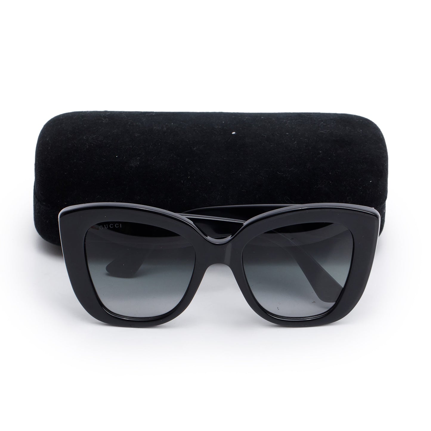 Gucci GG0327S Interlocking GG Cat Eye Oversize Sunglasses
