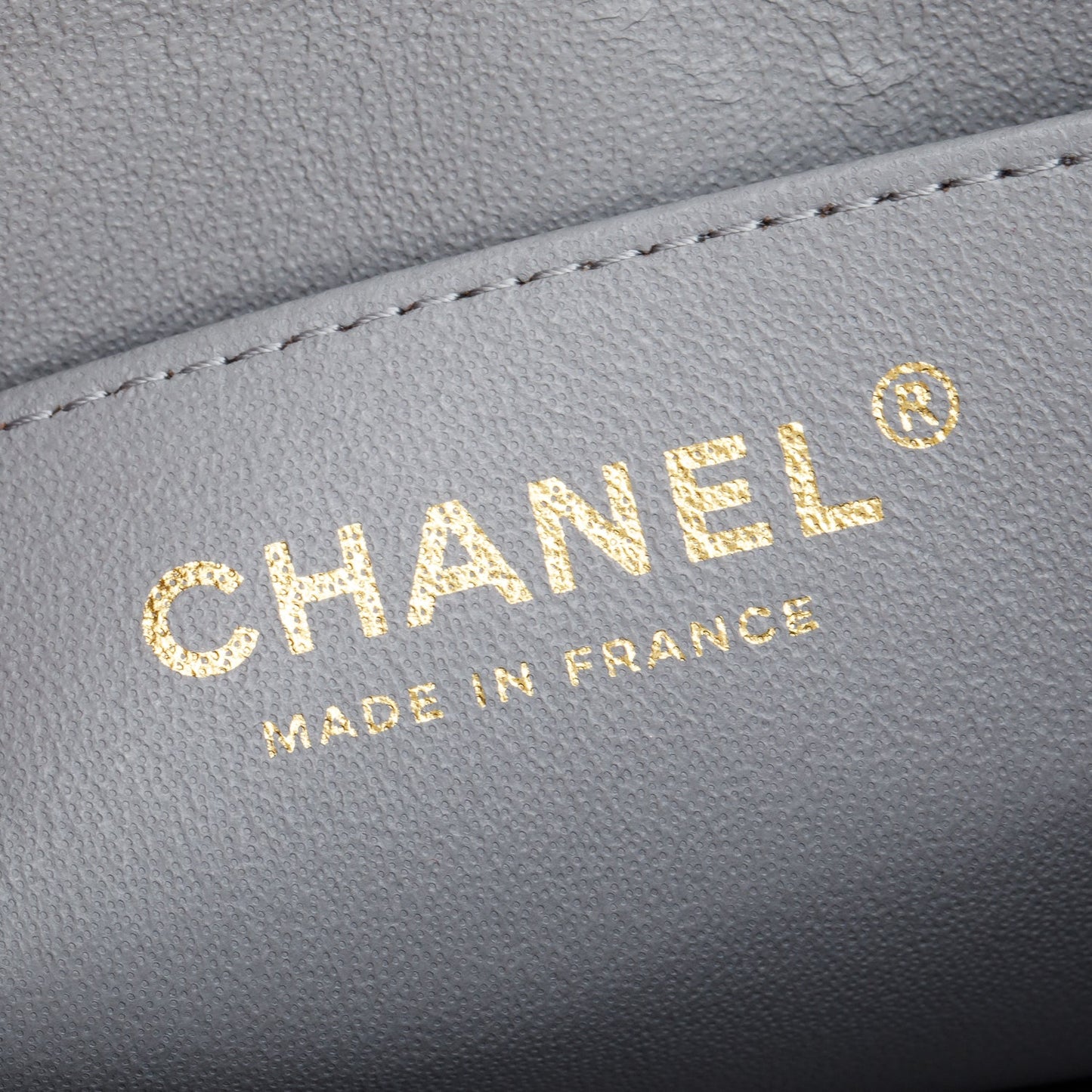 Chanel Grey Chevron Quilted Lambskin Leather Classic Mini Rectangular Flap Bag