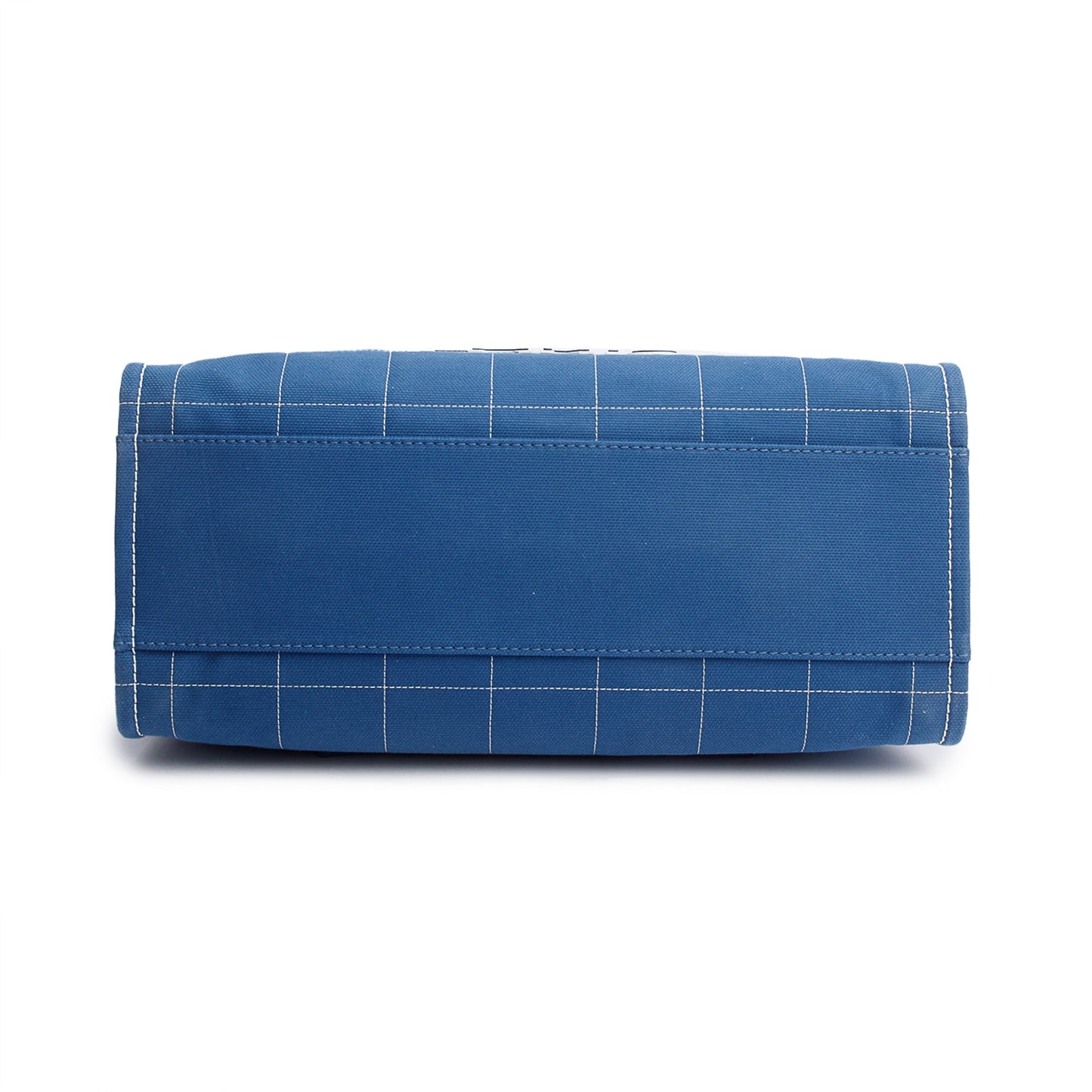 Chanel 2023 Blue Cotton Large Deauville Tote