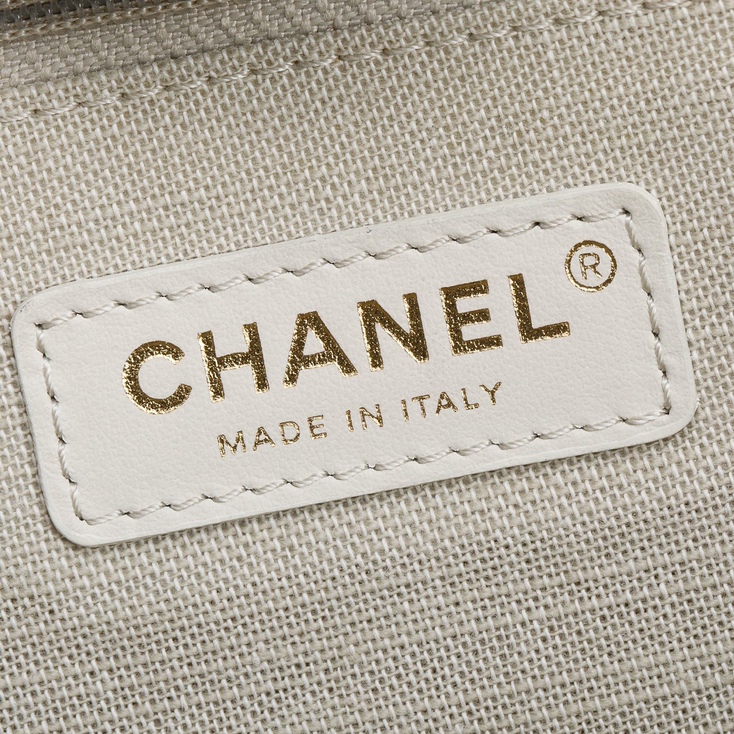 Chanel 2023 Blue Cotton Large Deauville Tote