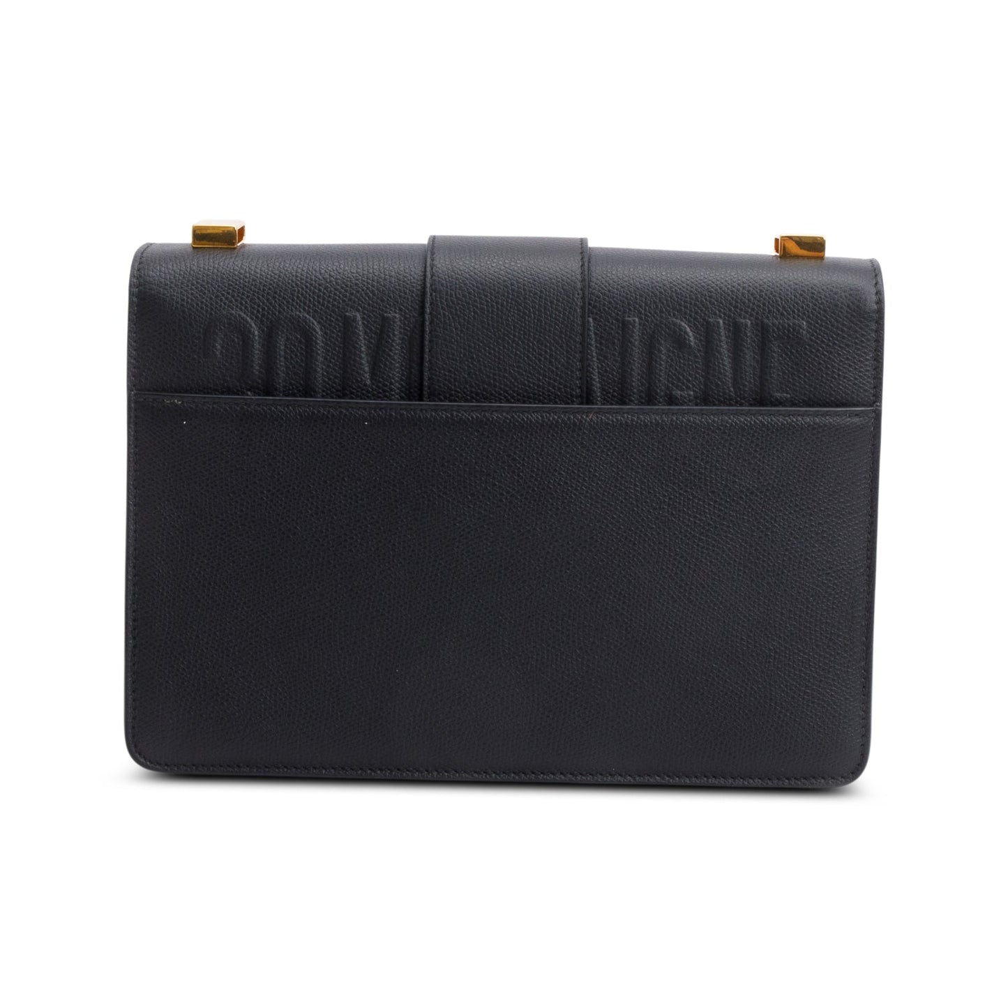 Christian Dior Black Leather Medium 30 Montaigne Bag