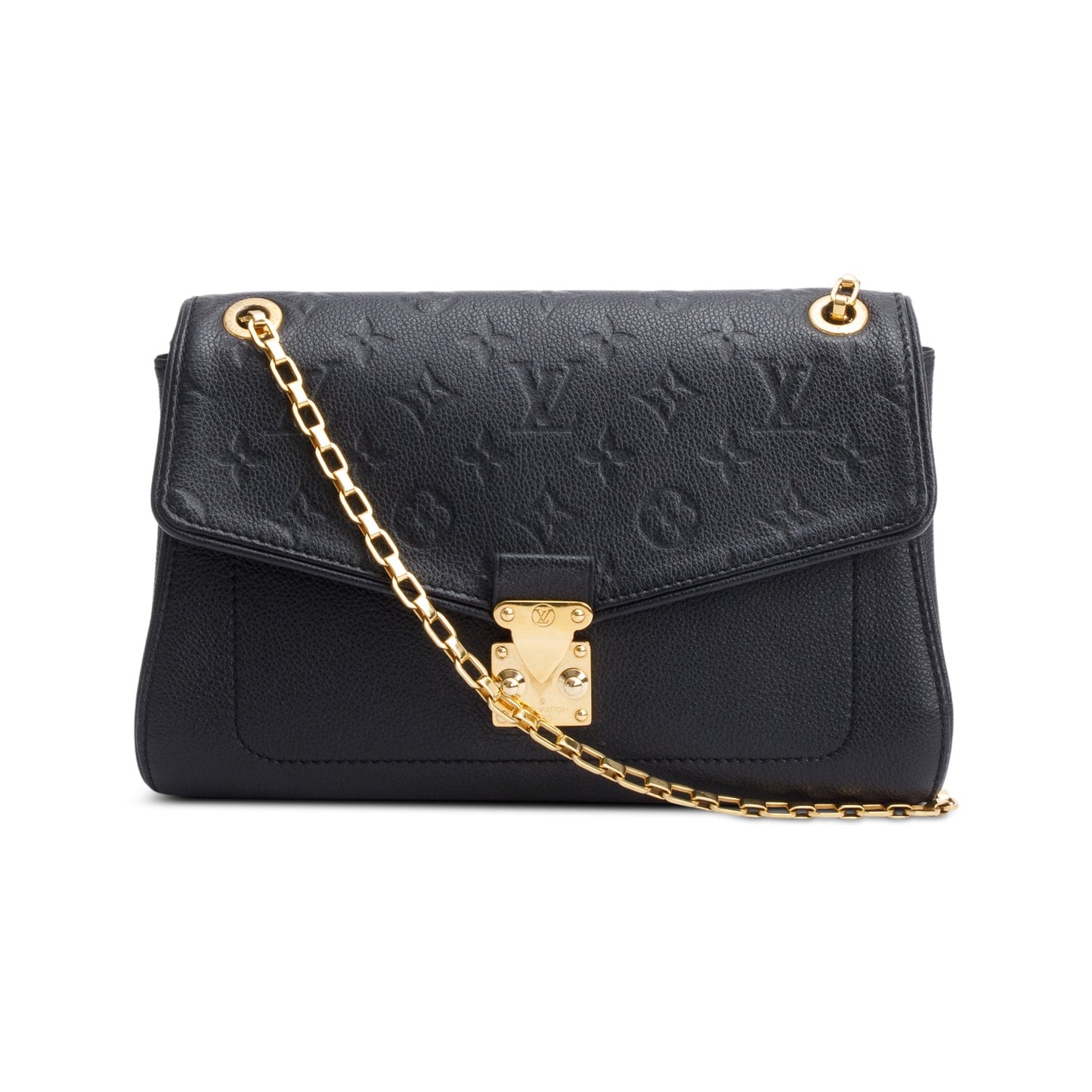 Louis Vuitton Black Monogram Empreinte Leather St. Germain PM