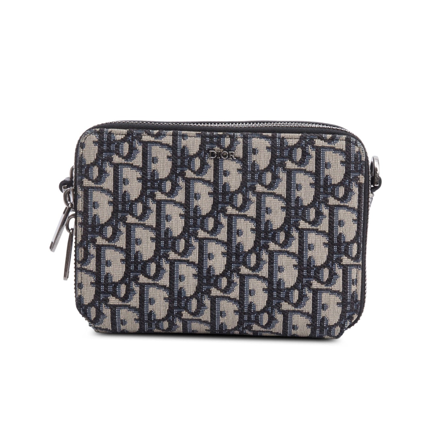 Christion Dior 2020 Oblique Jacquard Zipped Pouch Crossbody