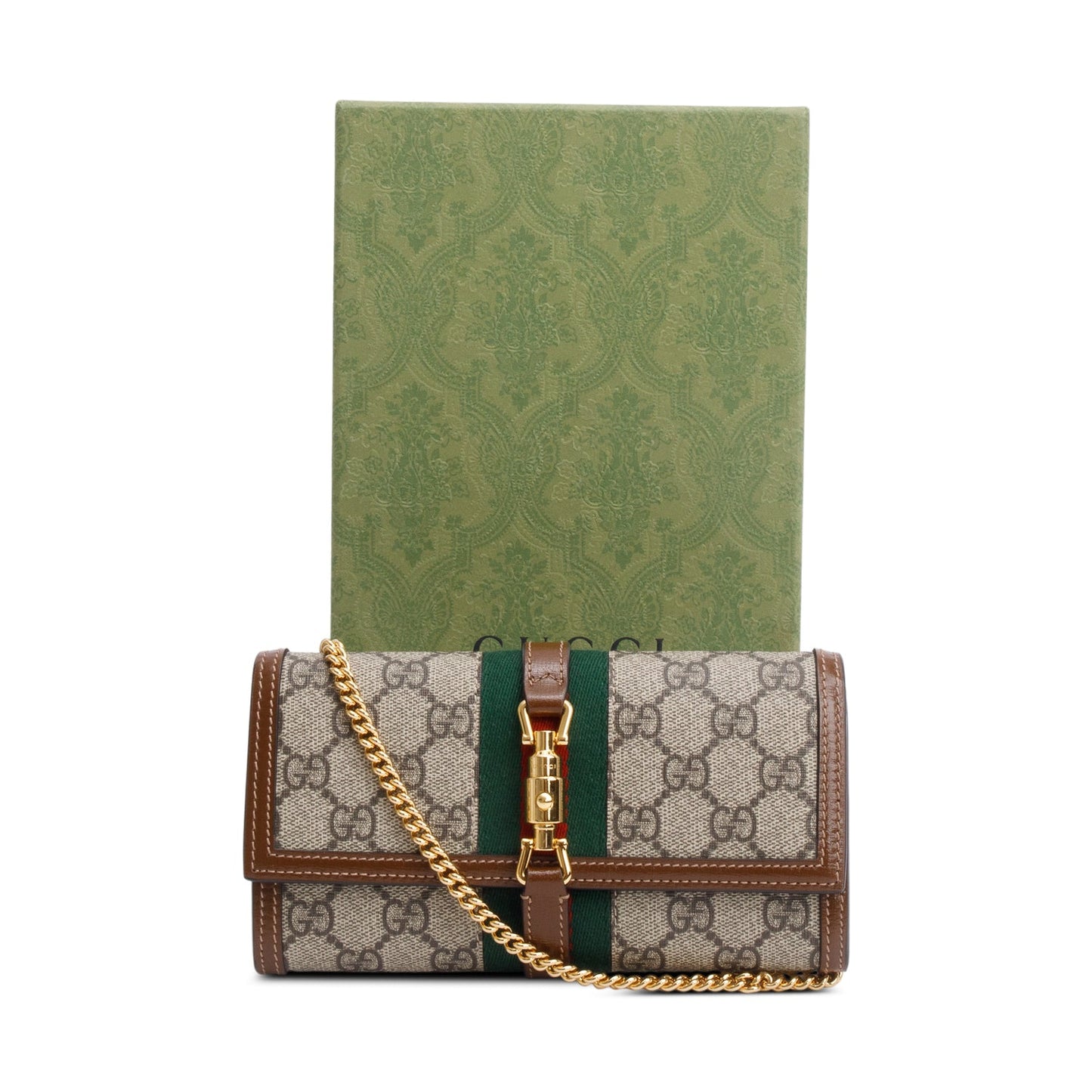 Gucci GG Supreme Web Jackie 1961 Wallet on Chain