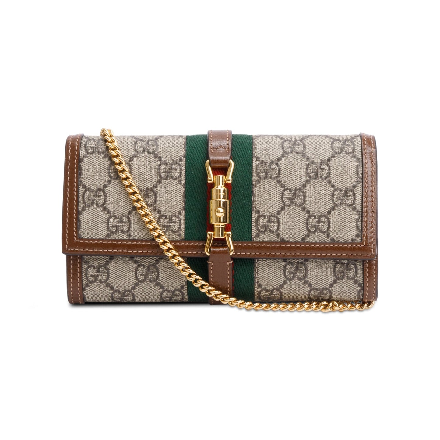 Gucci GG Supreme Web Jackie 1961 Wallet on Chain