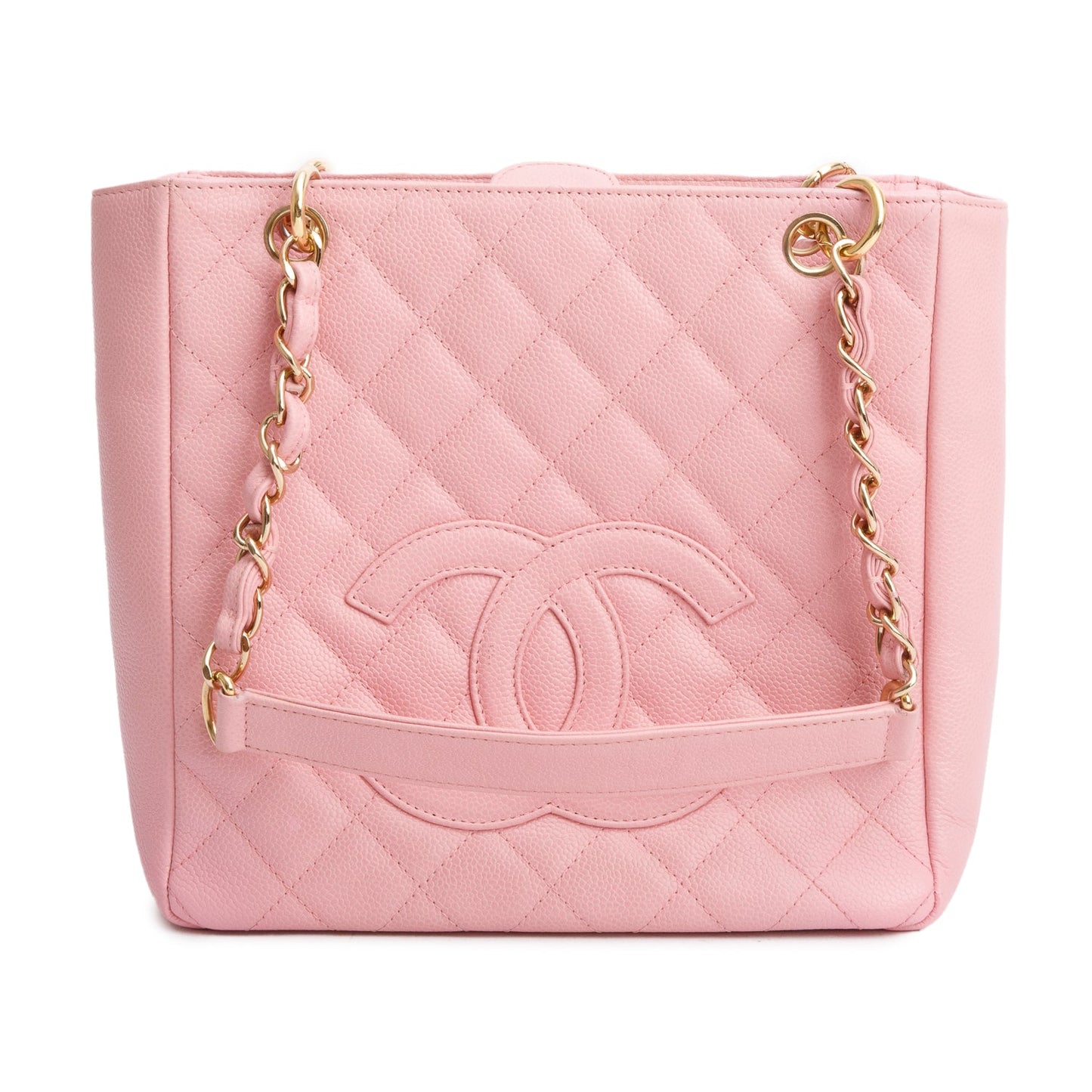 Chanel Pink Caviar Leather Petite Shopping Tote
