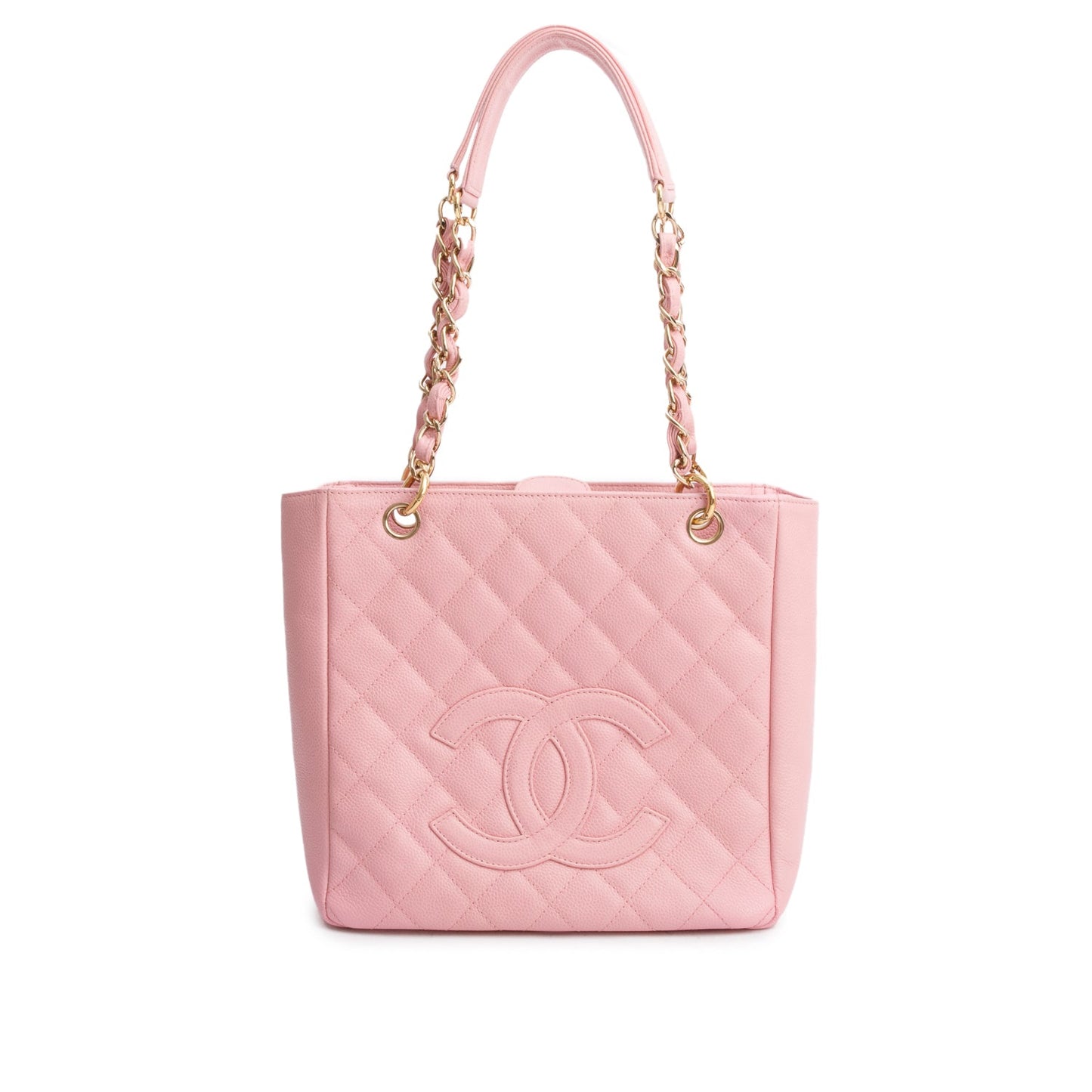 Chanel Pink Caviar Leather Petite Shopping Tote