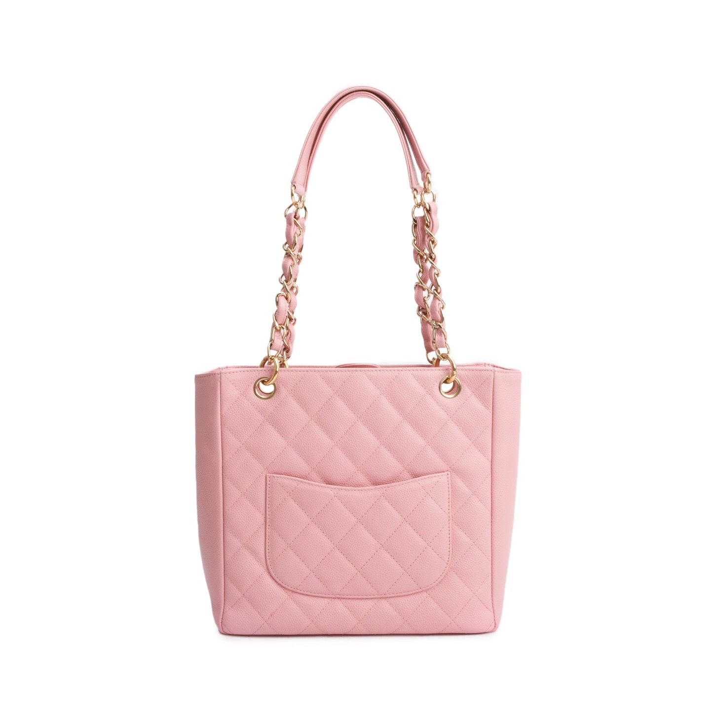 Chanel Pink Caviar Leather Petite Shopping Tote