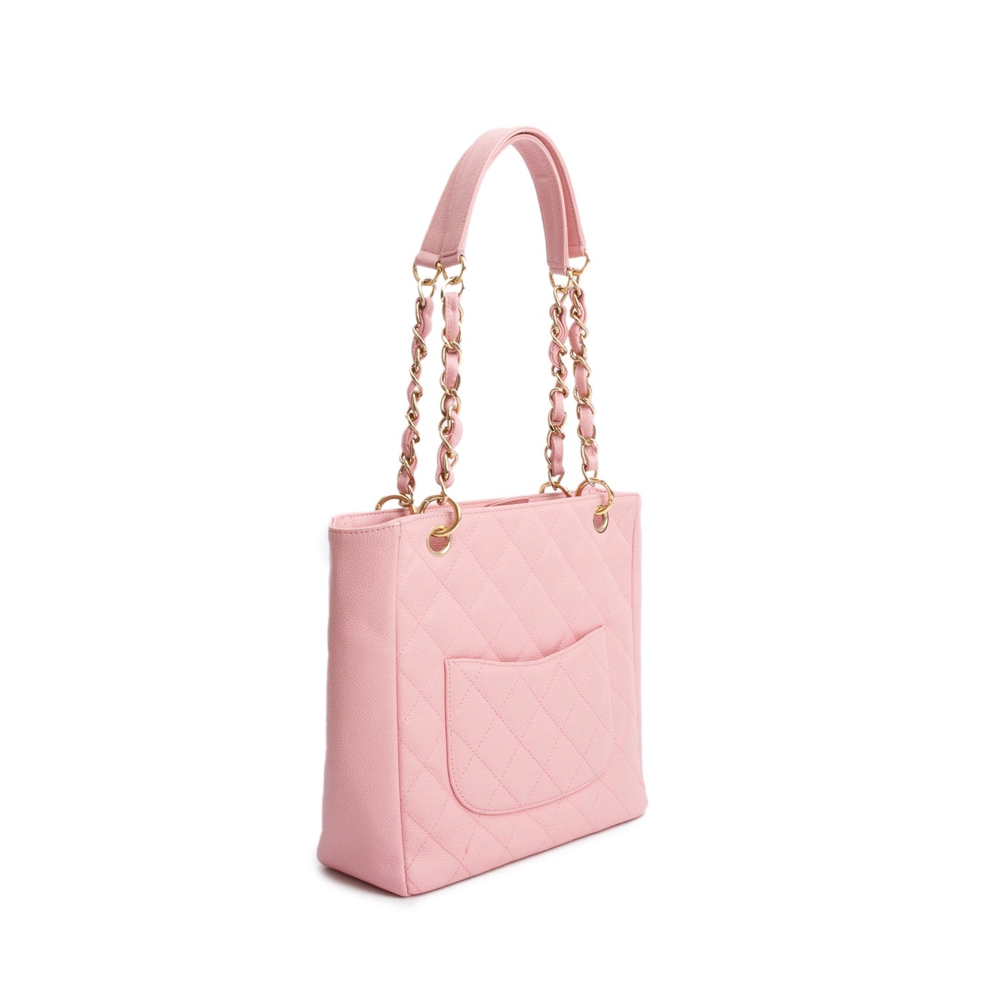 Chanel Pink Caviar Leather Petite Shopping Tote