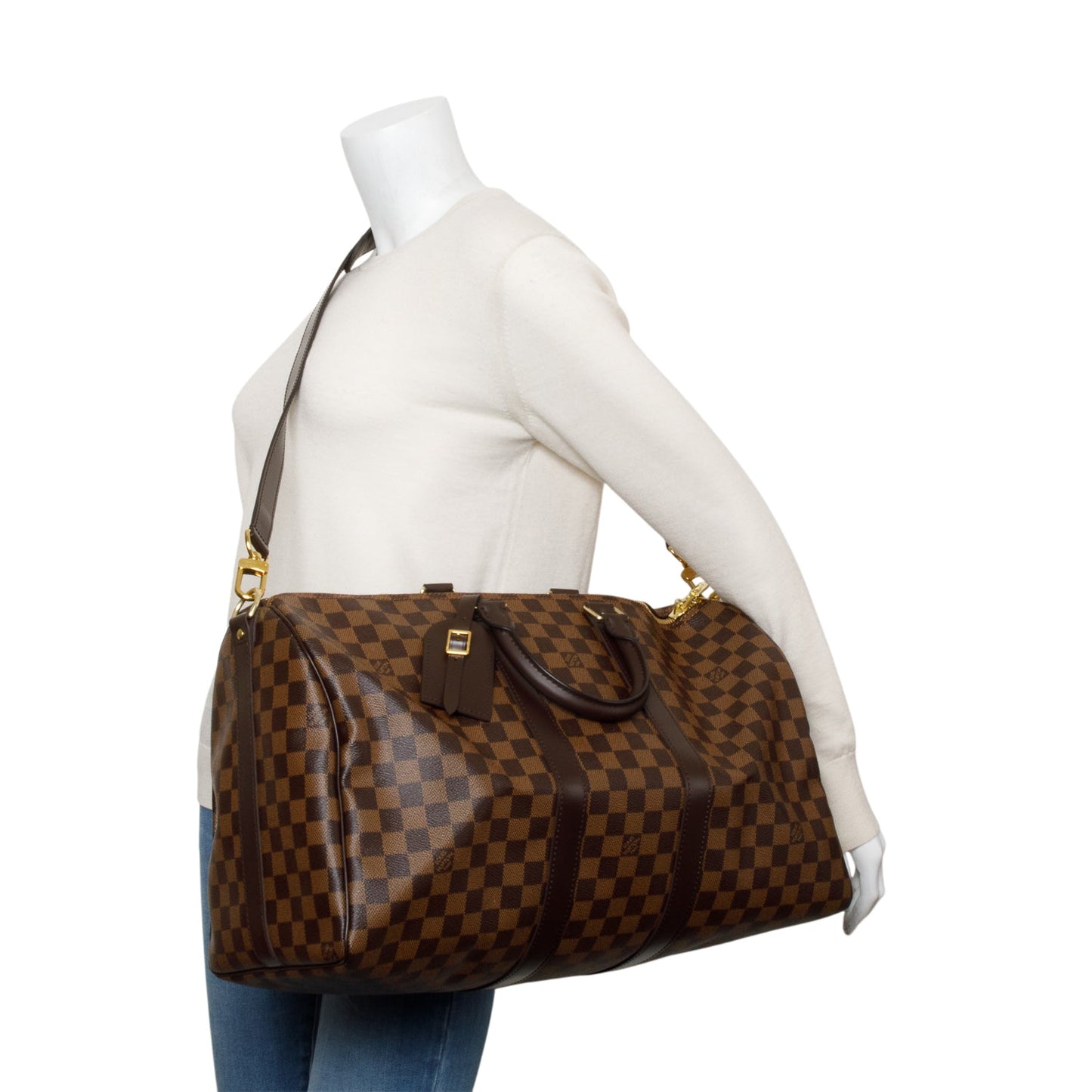 Louis Vuitton Monogram Damier Ebene Bandouliere 45
