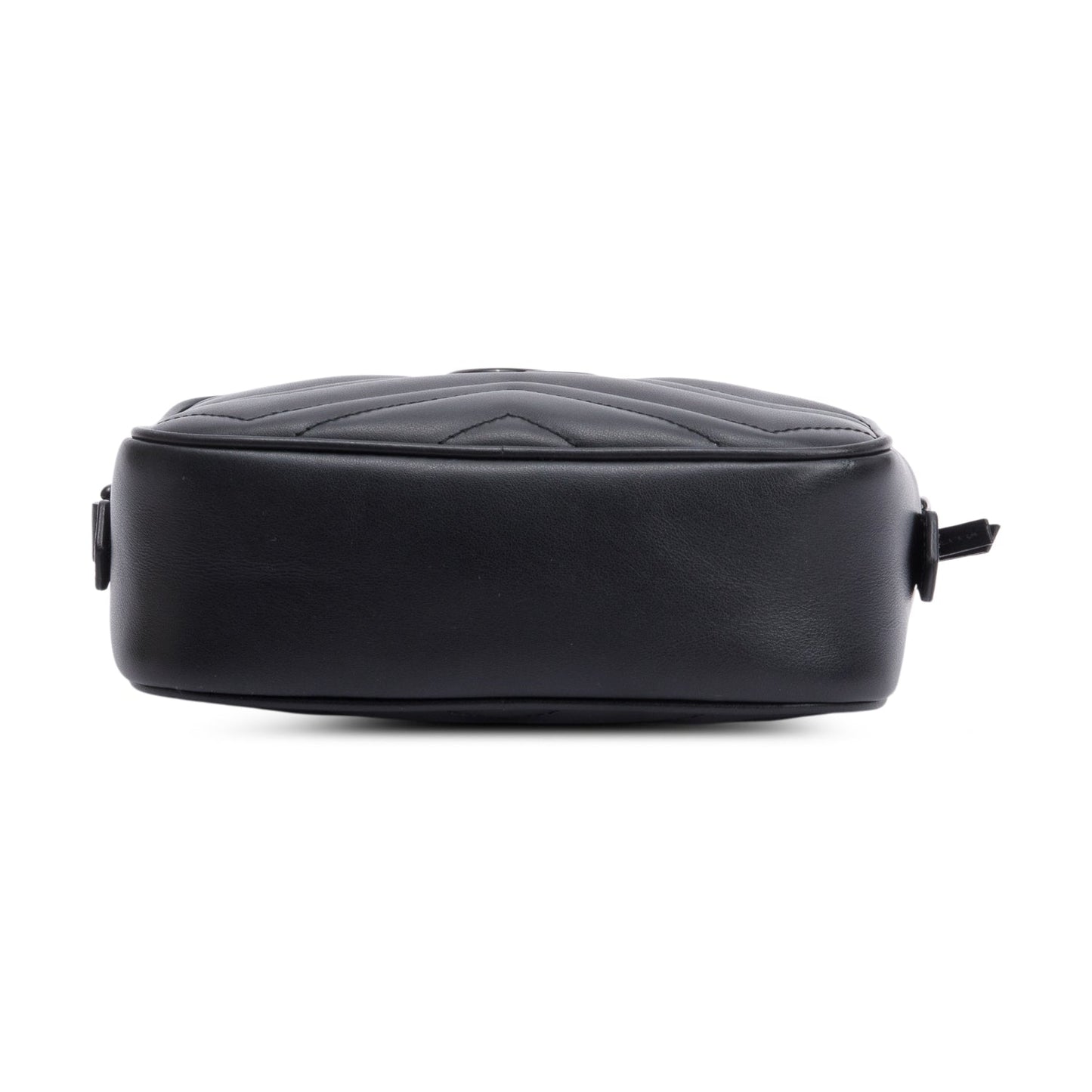 Gucci Black GG Marmont Matelasse Mini Camera Bag