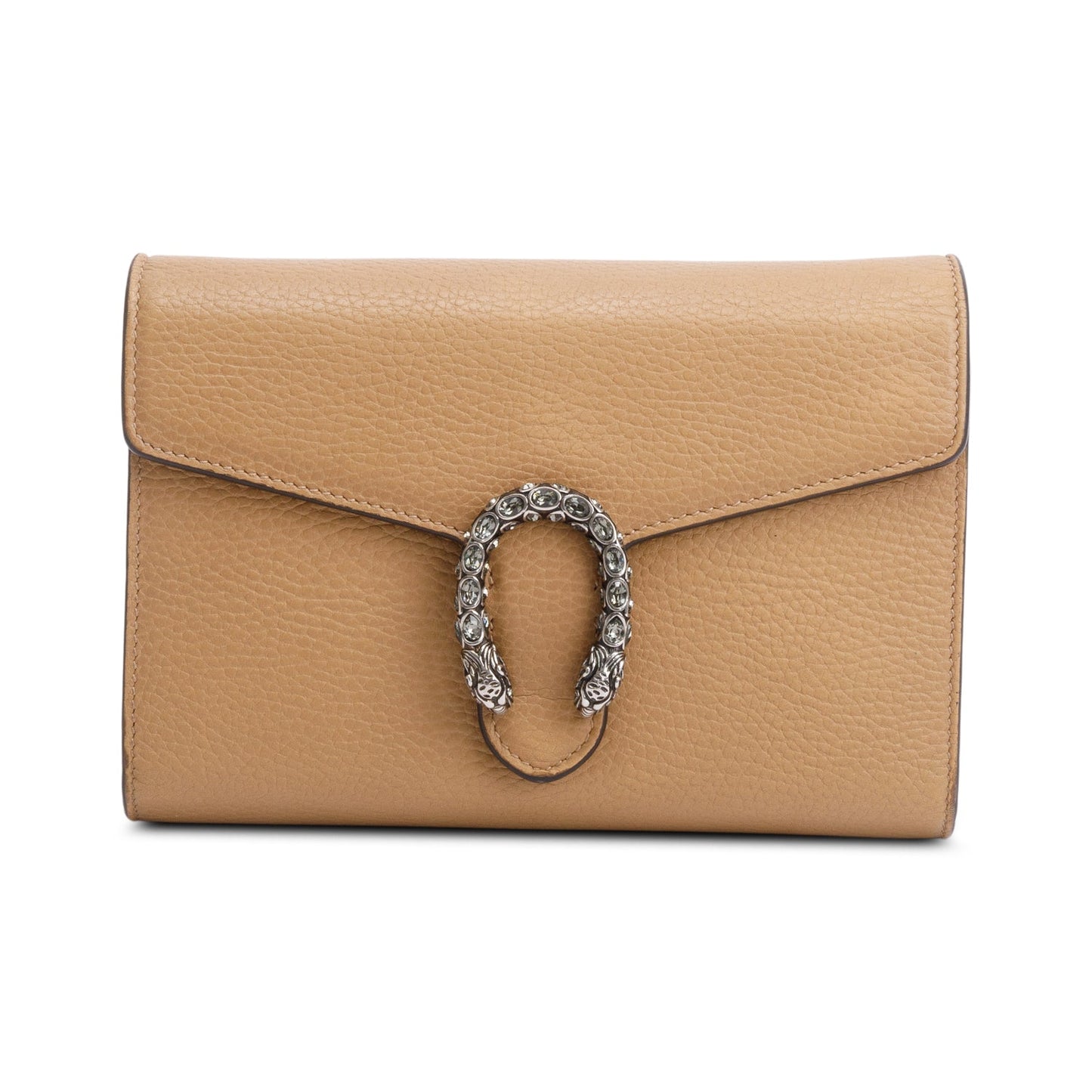 Gucci Brown Leather Mini Dionysus Wallet on Chain
