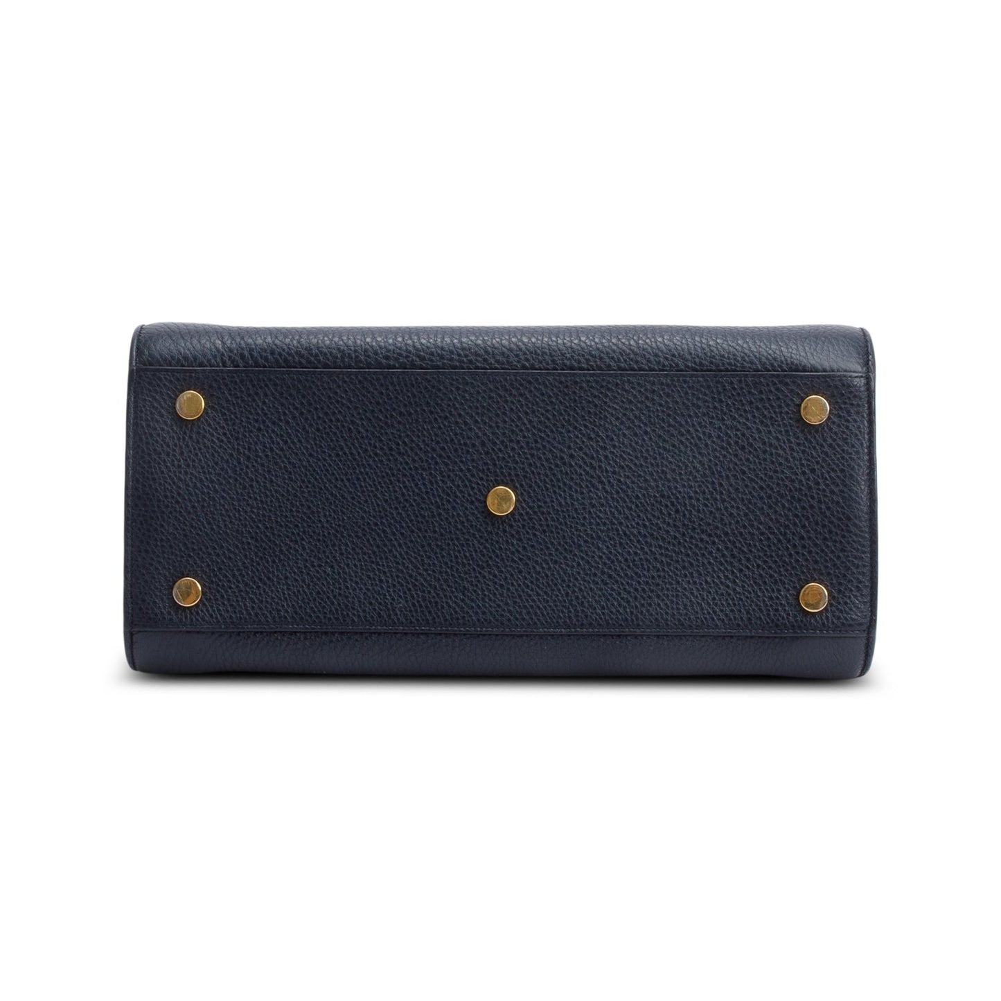 Saint Laurent Navy Grained Calfskin Leather Small Sac De Jour