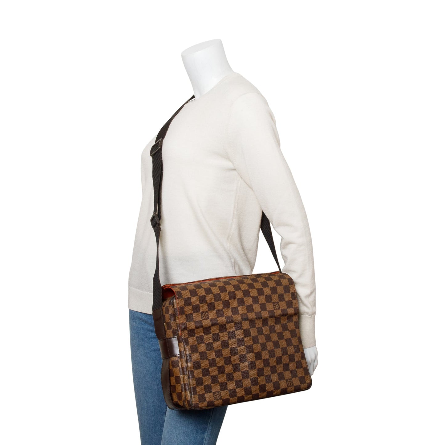 Louis Vuitton Damier Ebene Naviglio Messenger Bag