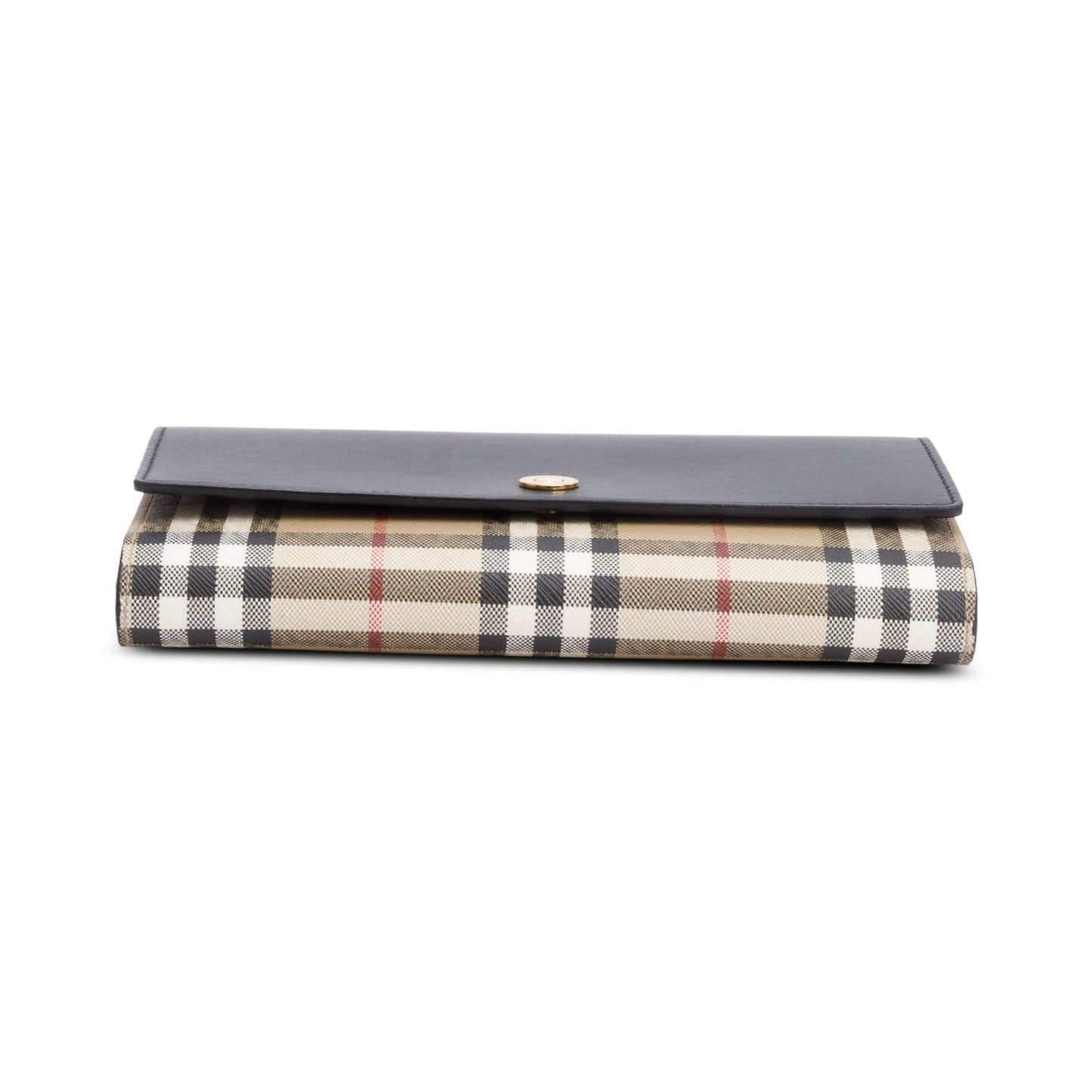 Burberry Black Calfskin Vintage Check Hampshire Crossbody Bag