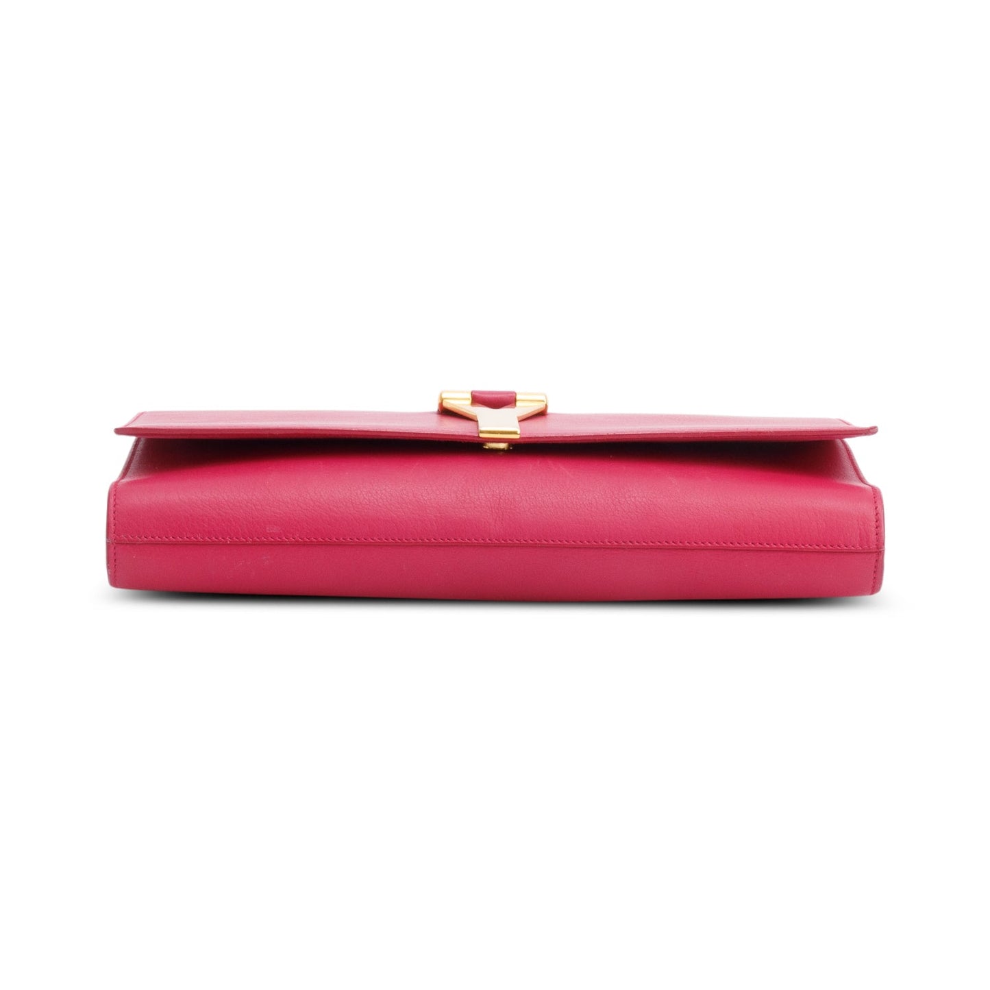 Saint Laurent Pink Leather Classic Y Ligne Clutch