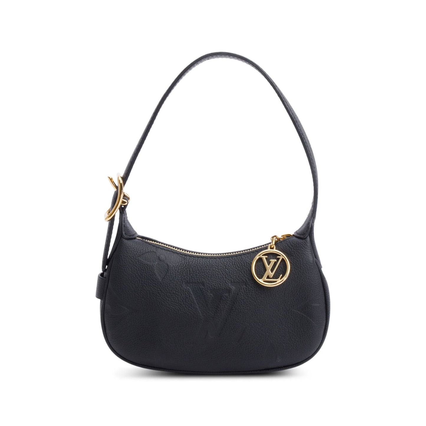 Louis Vuitton Black Monogram Giant Empreinte Leather Mini Moon