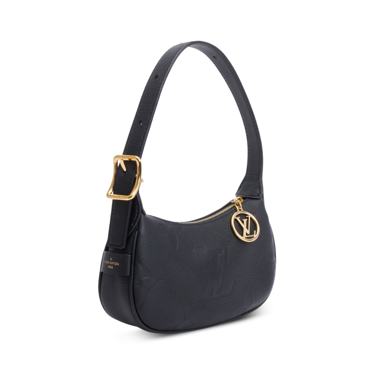 Louis Vuitton Black Monogram Giant Empreinte Leather Mini Moon