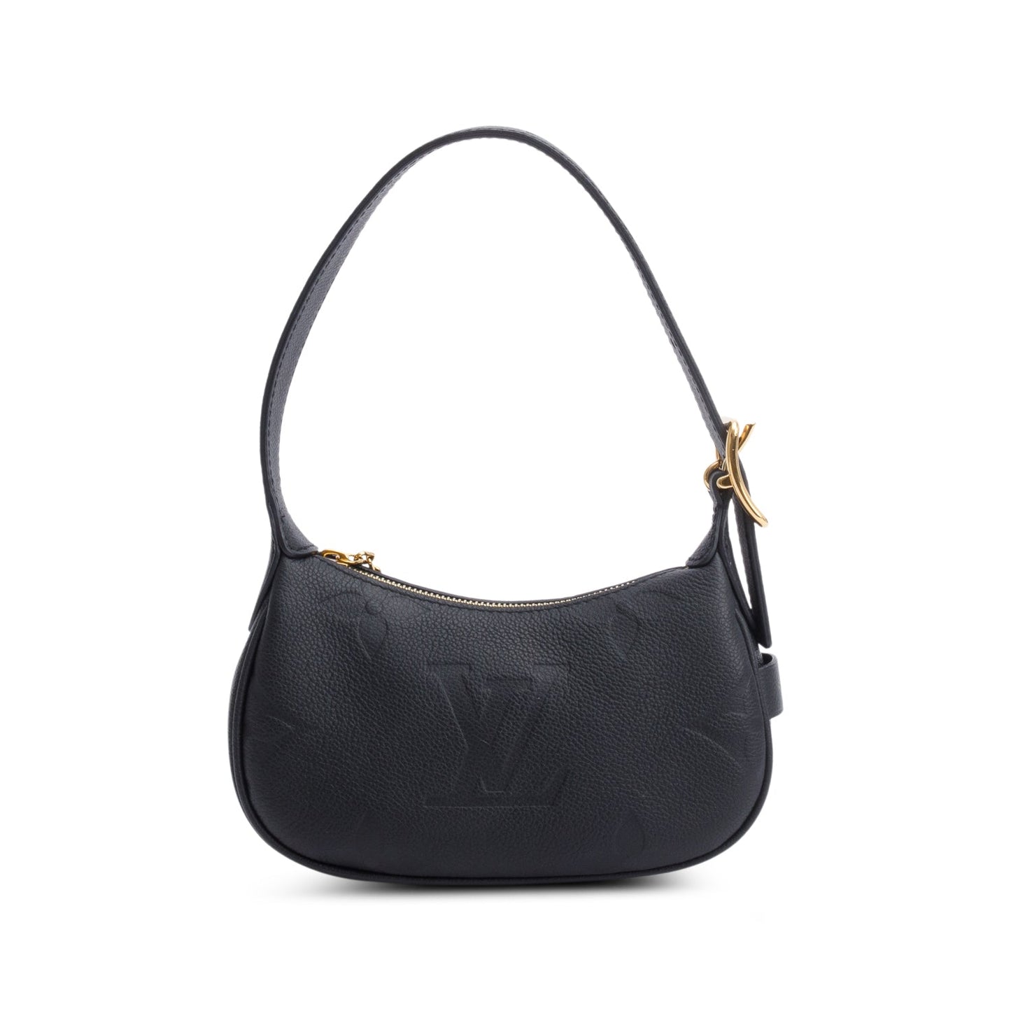 Louis Vuitton Black Monogram Giant Empreinte Leather Mini Moon