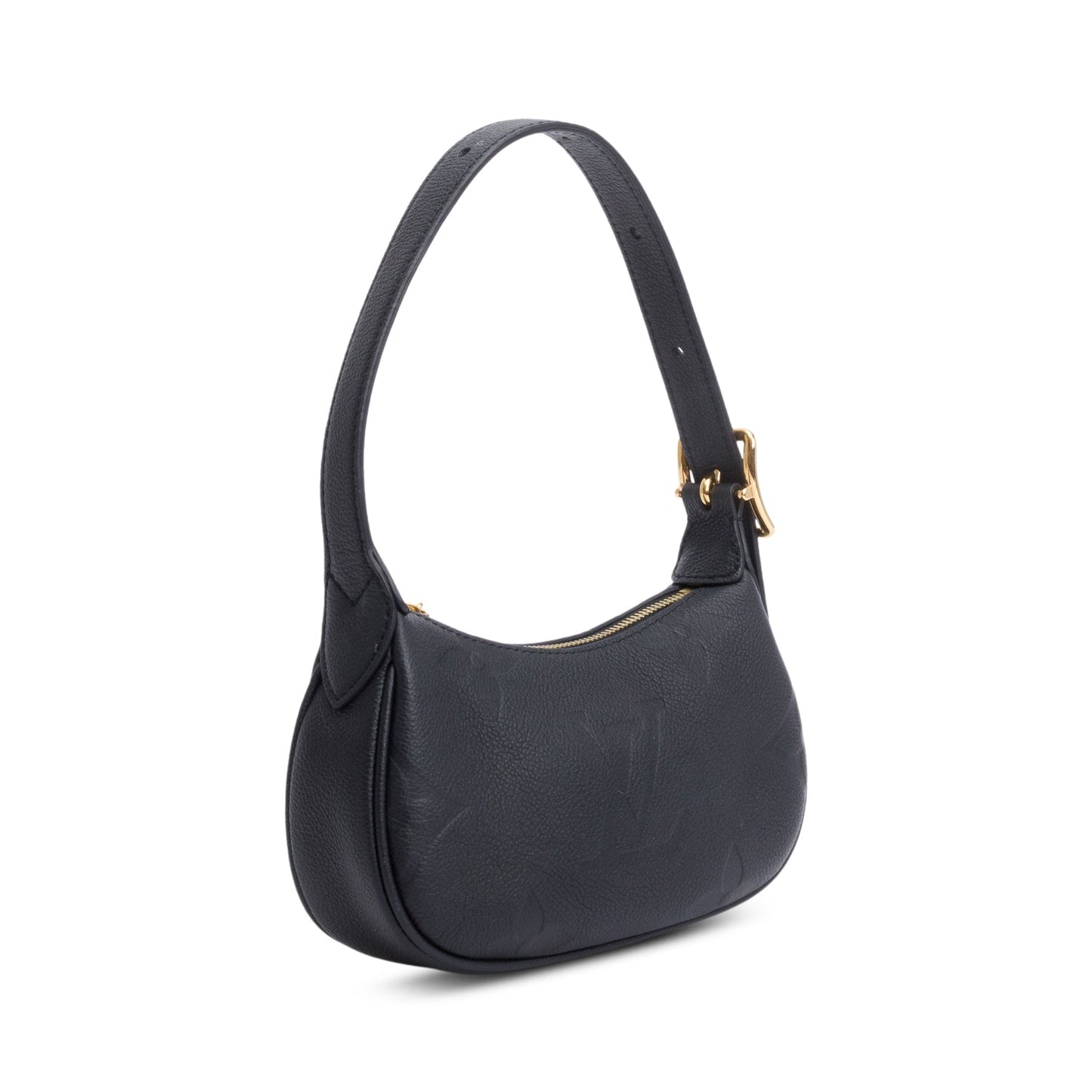 Louis Vuitton Black Monogram Giant Empreinte Leather Mini Moon