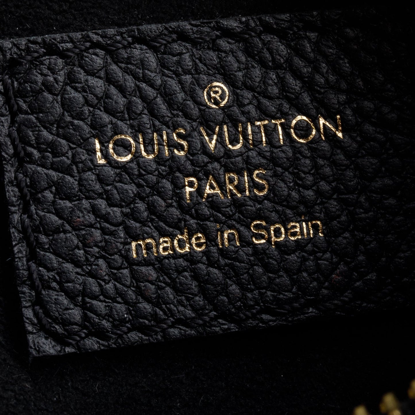 Louis Vuitton Black Monogram Giant Empreinte Leather Mini Moon
