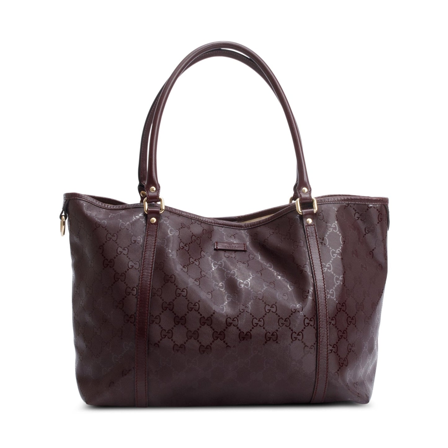 Gucci Burgundy GG Imprime Medium Joy Tote