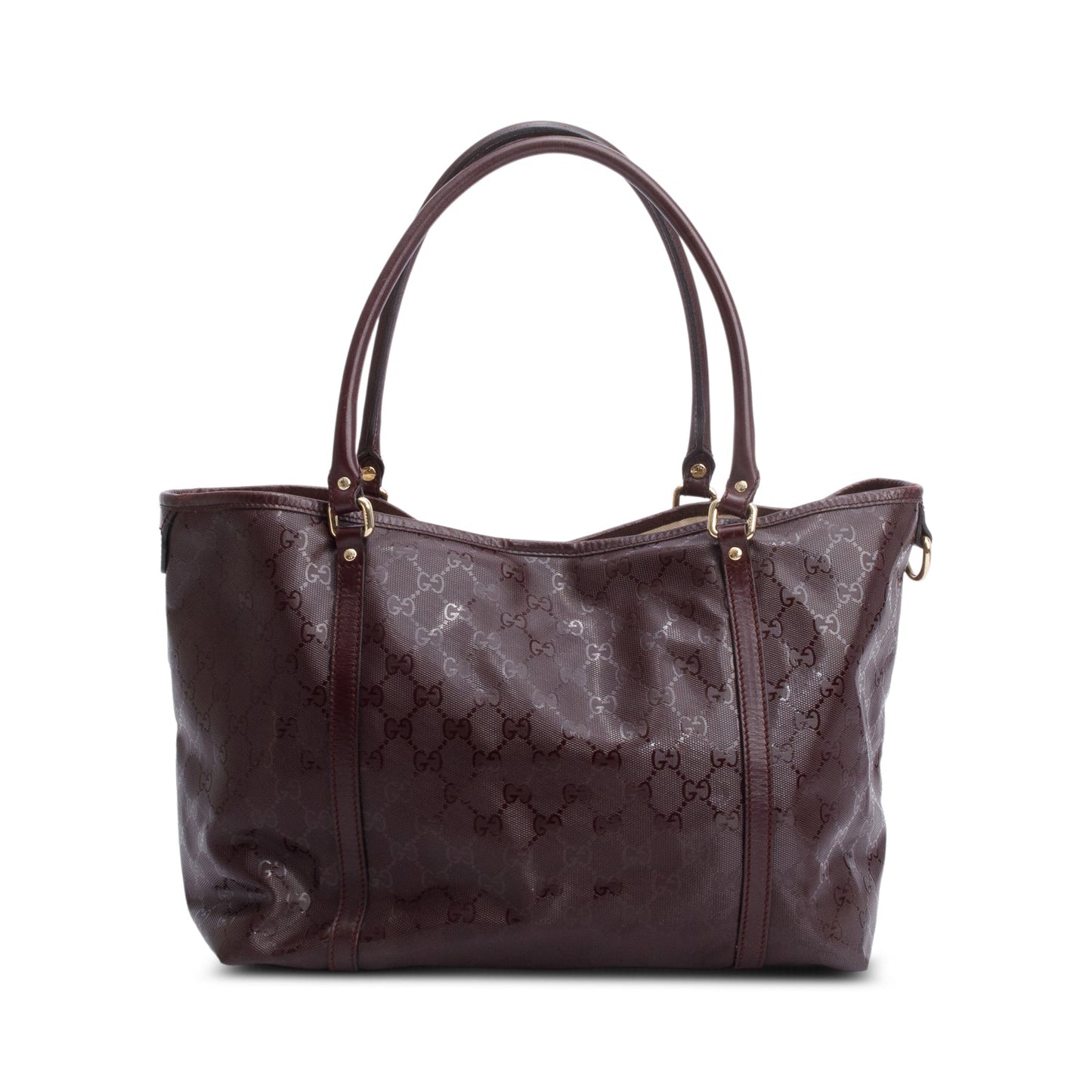 Gucci Burgundy GG Imprime Medium Joy Tote