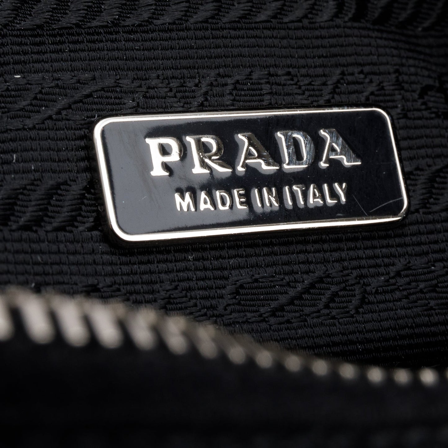 Prada Black Tessuto Green Leather Mini Sirio Pocket Hobo Bag