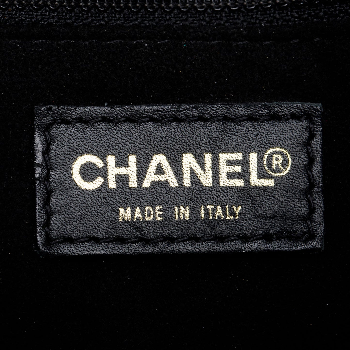 Chanel Black Quilted Jersey  Chocolate Bar CC Tote Bag