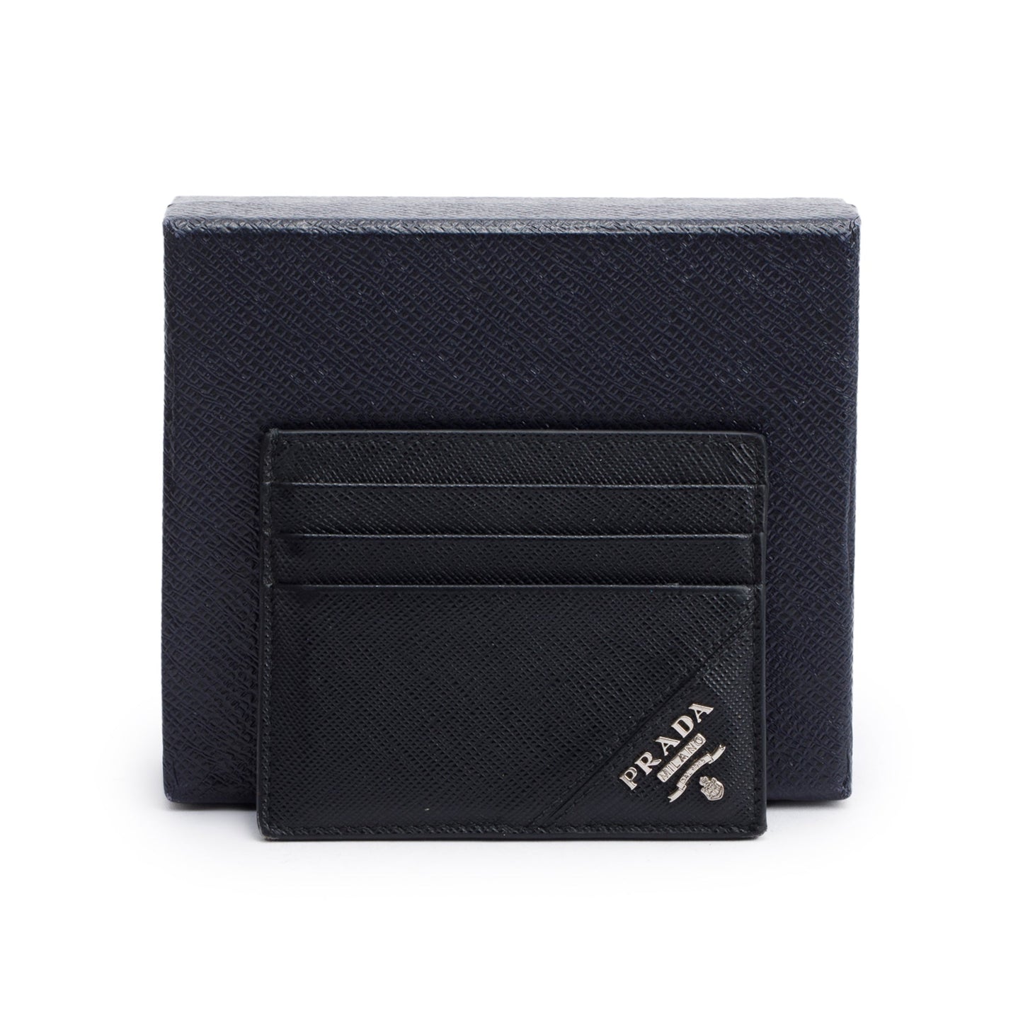 Prada Black Saffiano Leather Card Holder