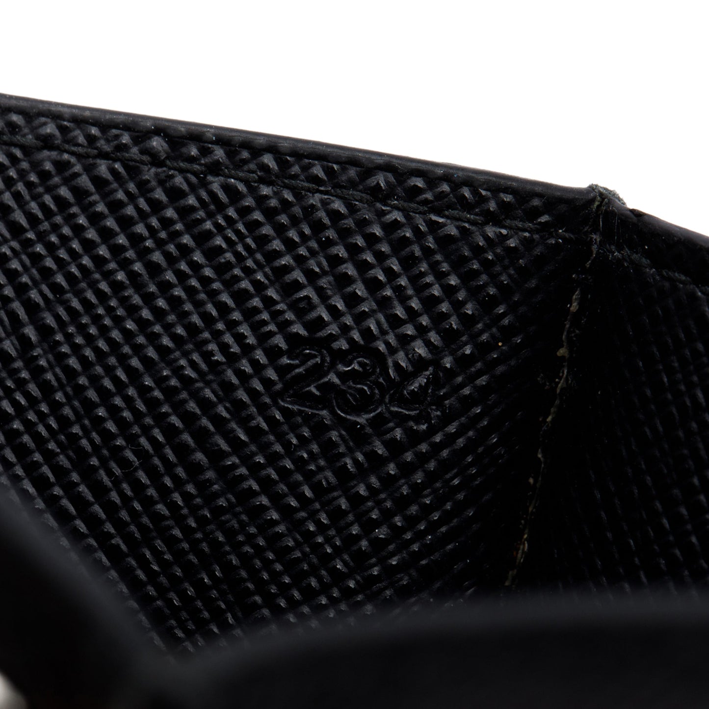 Prada Black Saffiano Leather Card Holder