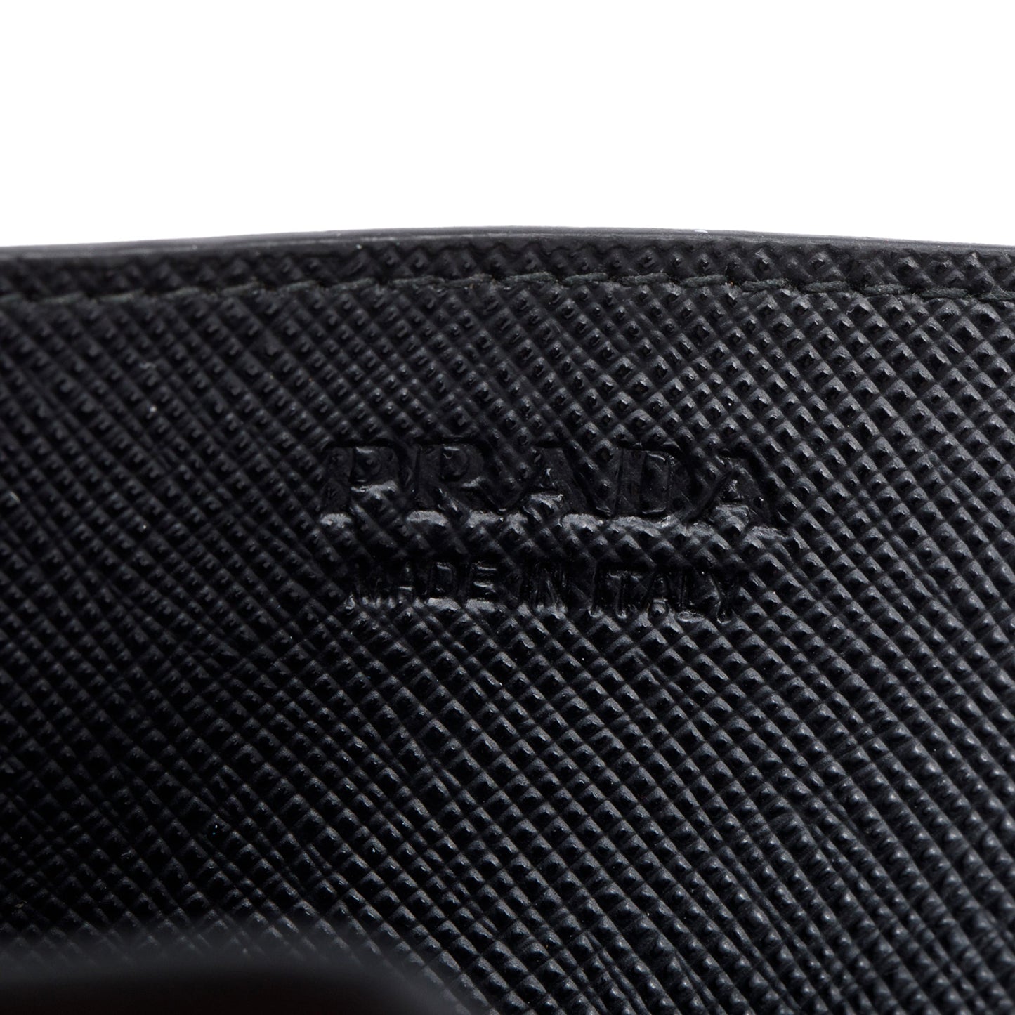 Prada Black Saffiano Leather Card Holder