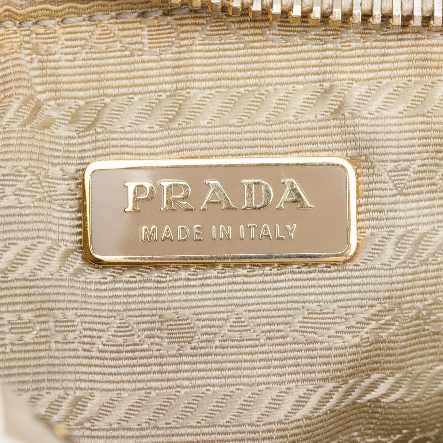 Prada White/Pink Saffiano Cuir Perforated Clutch