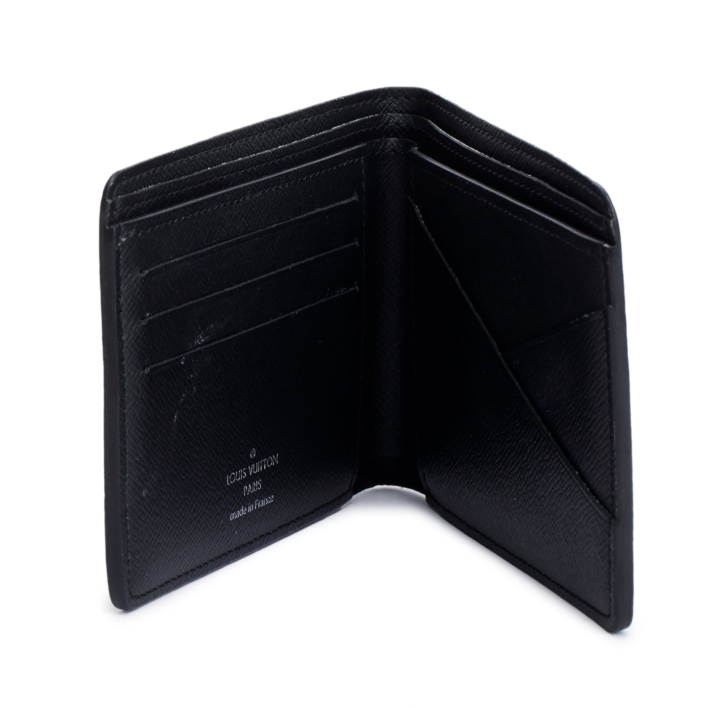 Louis Vuitton Black Taiga Leather Multiple Wallet