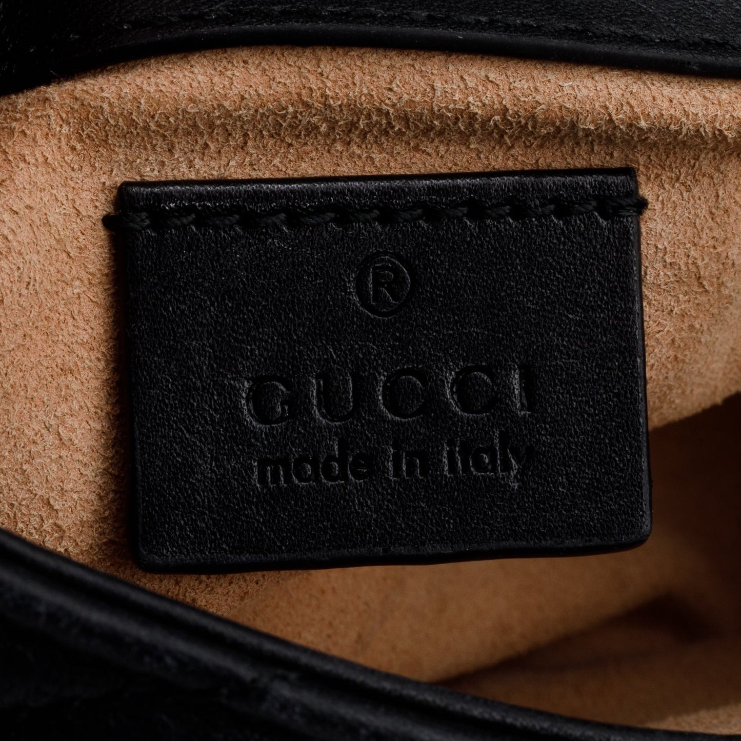Gucci Black GG Marmont Matelasse Leather Super Mini Bag