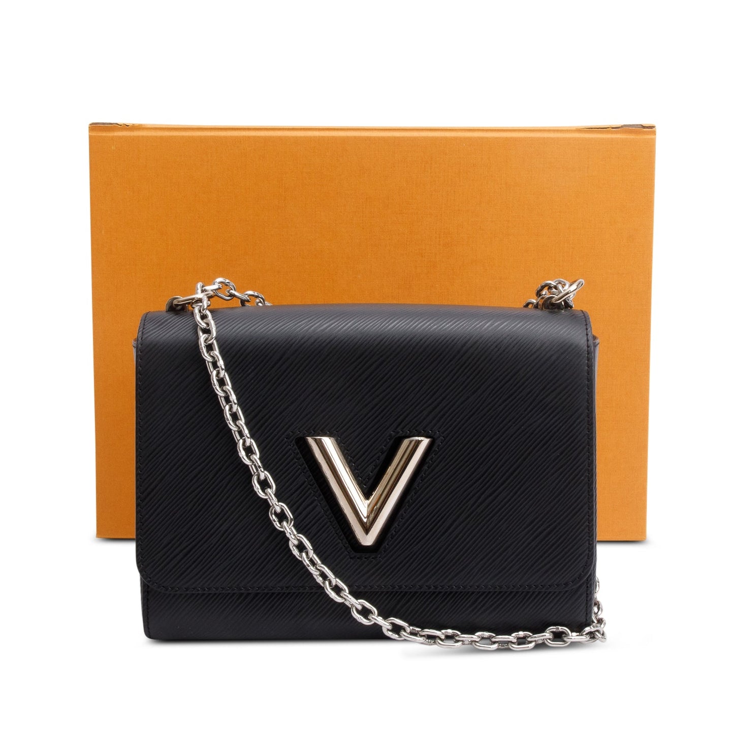 Louis Vuitton Black Epi Leather Twist MM Bag