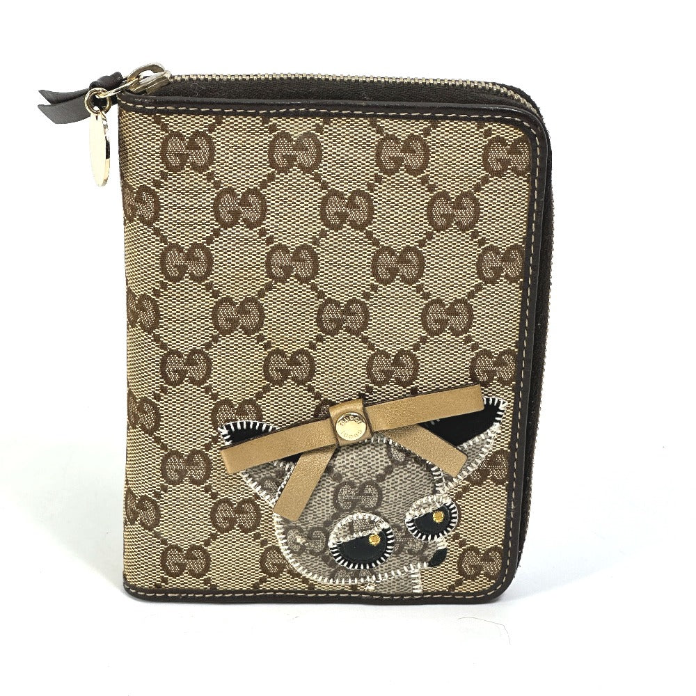 GUCCI Notebook cover 233152 GG canvas / leather Brown GG Gutchori Chihuahua Women