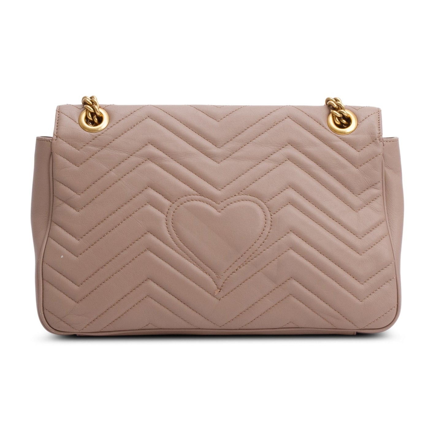 Gucci Beige GG Marmont Matelasse Medium Shoulder Bag