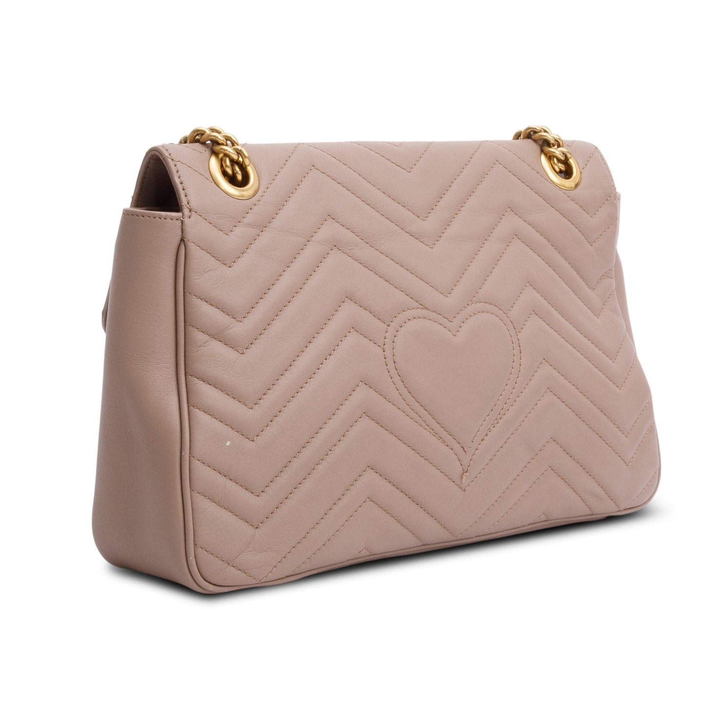 Gucci Beige GG Marmont Matelasse Medium Shoulder Bag